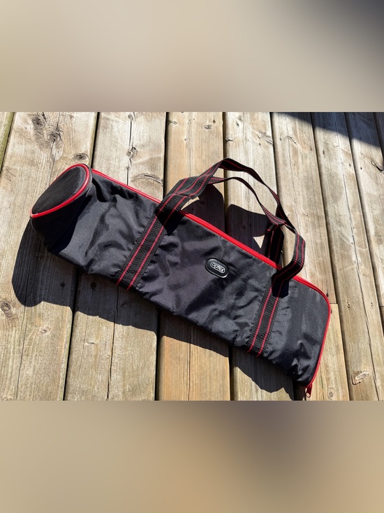 Optex Other - Vintage Optex Camera Carrying Bag Black Red Padded Photo Equipment Case 22"